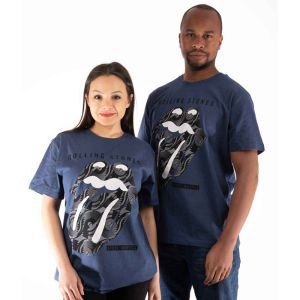 The Rolling Stones: Steel Wheels - Iris Blue T-Shirt