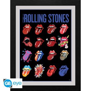 The Rolling Stones: "Tongues" Framed Print (30x40cm)