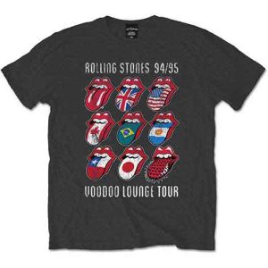 The Rolling Stones: Voodoo Lounge Tongues - Charcoal Grey T-Shirt