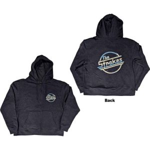 The Strokes: OG Magna (Back Print) - Navy Blue Zip-up Hoodie