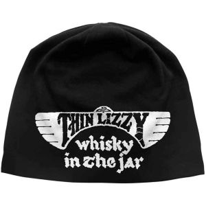 Thin Lizzy: Whisky In The Jar JD Print (Discharge Printing) - Black Beanie Hat Preorder