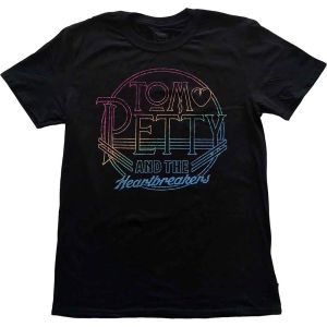 Tom Petty & The Heartbreakers: Circle Logo - Black T-Shirt