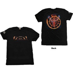 Tool: Flame Spiral (Back Print,Sleeve Print) - Black T-Shirt