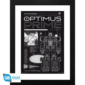 Transformers: "Optimus Schematic" Framed Print (30x40cm)