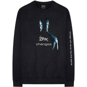 Tupac: Changes (Sleeve Print) - Black Long Sleeve T-Shirt