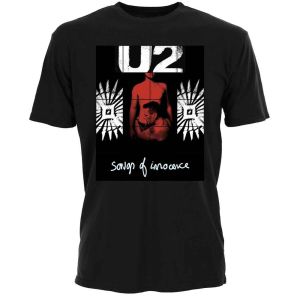 U2: Songs of Innocence Red Shade - Black T-Shirt