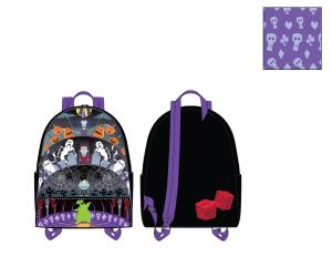 Nightmare Before Christmas: Triple Pocket Lock Shock Barrel Oogie Boogie Loungefly Mini Backpack