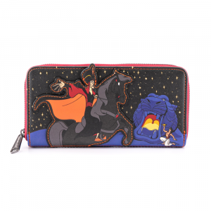 Aladdin: Jafar Villains Scene Loungefly Zip Around Purse