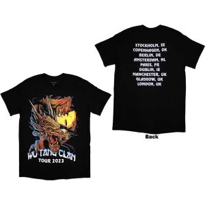 Wu-Tang Clan: Tour '23 Dragon Back Print (Back Print) - Black T-Shirt