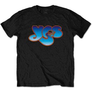 Yes: Classic Blue Logo - Black T-Shirt