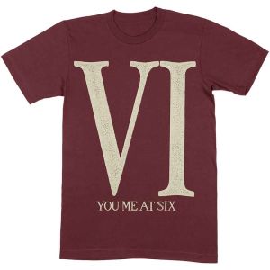 You Me At Six: Roman VI - Maroon Red T-Shirt