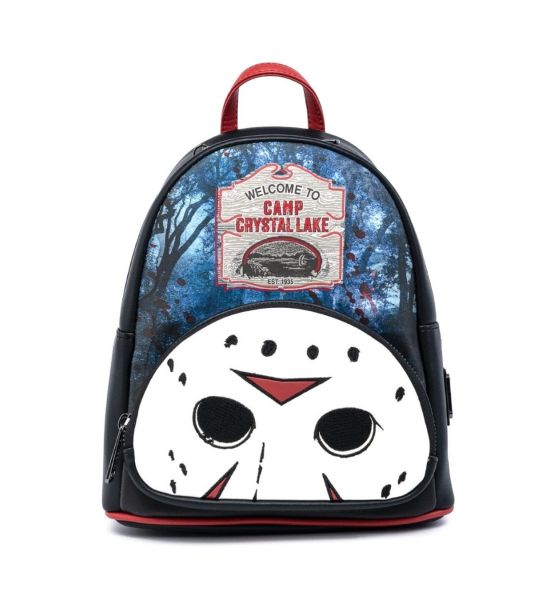 Loungefly Friday the 13th Jason Camp Crystal Lake Mini Backpack