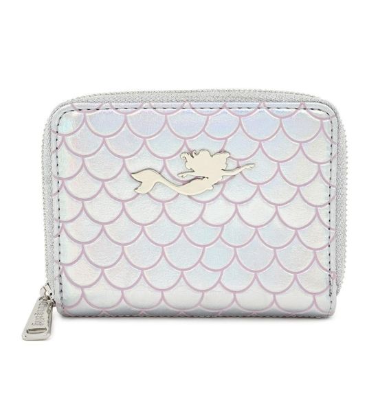 Loungefly Disney The Little Mermaid Ariel 30th Anniversary Pearl Zip Around Wallet