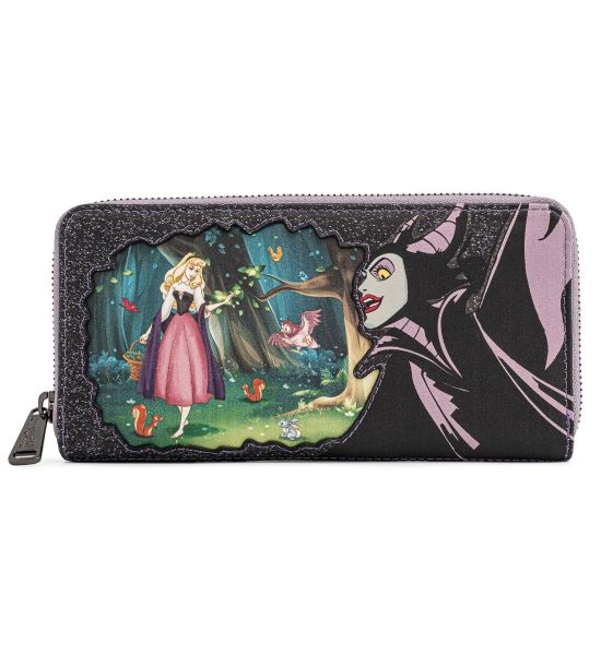 Loungefly Disney Villains Scenes Maleficent Sleeping Beauty Zip Around Wallet