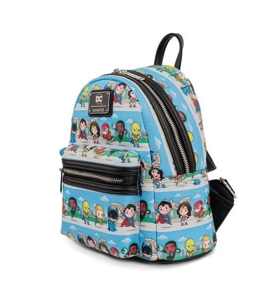 Loungefly DC: Chibi Lineup Mini Backpack