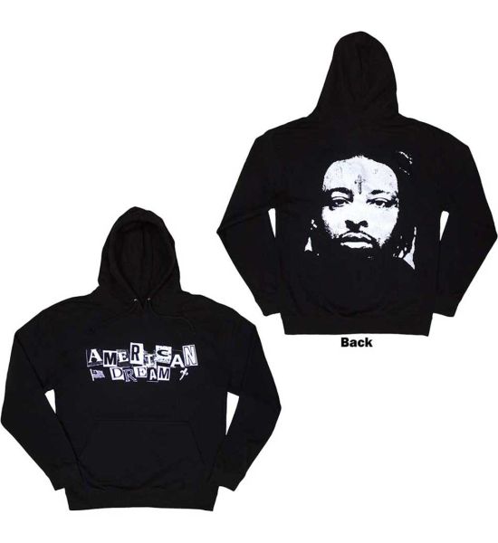 21 Savage: American Dream (Back Print) - Black Pullover Hoodie