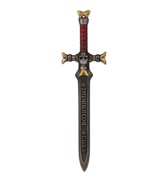 Warhammer 40,000: Emperor's Champion Black Sword Keychain - Gold/Red