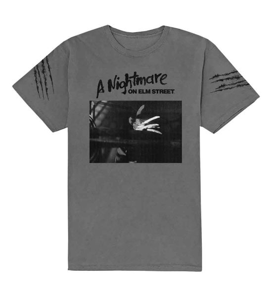 A Nightmare on Elm Street: Sleeve Scratch - Grey T-Shirt