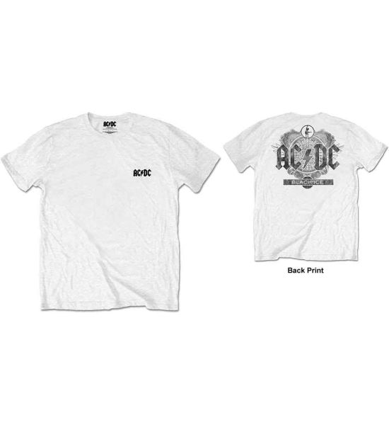 AC/DC: Black Ice (Back Print) - White T-Shirt