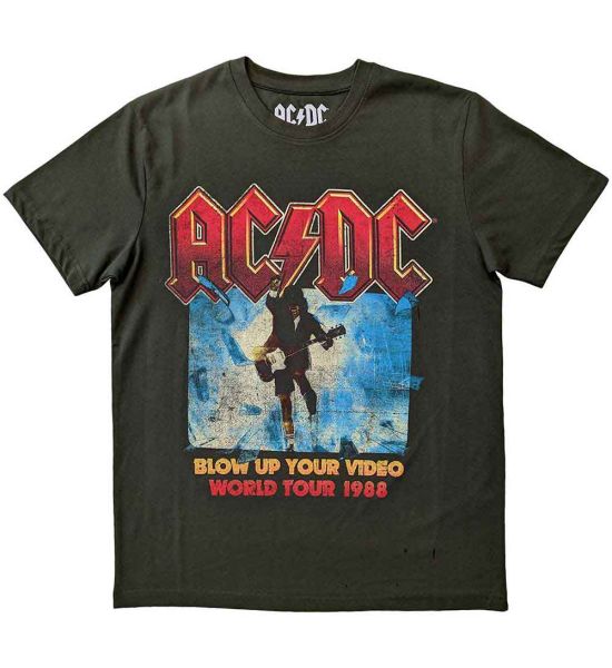 AC/DC: Blow Up Your Video - Green T-Shirt