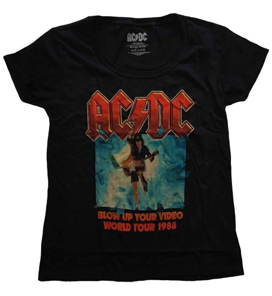 AC/DC: Blow Up Your Video - Ladies Black T-Shirt