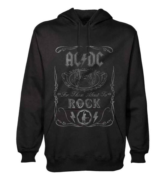 AC/DC: Cannon Swig - Black Pullover Hoodie