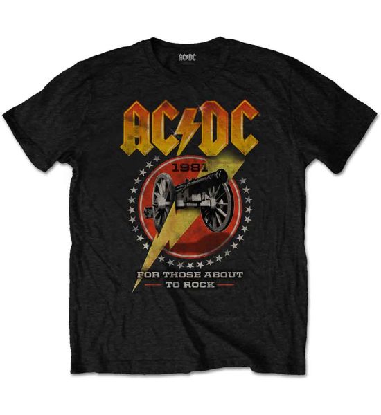 AC/DC: For Those About To Rock 81 - Black T-Shirt