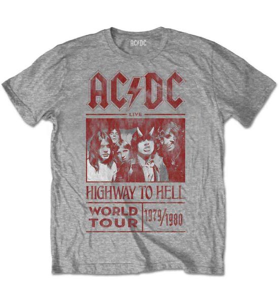 AC/DC: Highway to Hell World Tour 1979/1980 - Grey T-Shirt