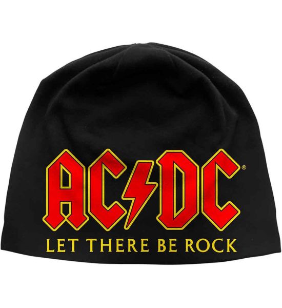 AC/DC: Let There Be Rock (Discharge Print) - Black Beanie Hat Preorder