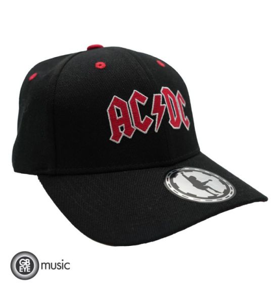 AC/DC: Logo Cap Black & Red