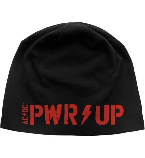 AC/DC: PWR-UP (Discharge Print) - Black Beanie Hat Preorder