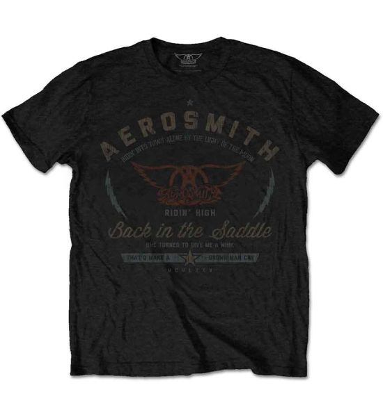 Aerosmith: Back in the Saddle - Black T-Shirt