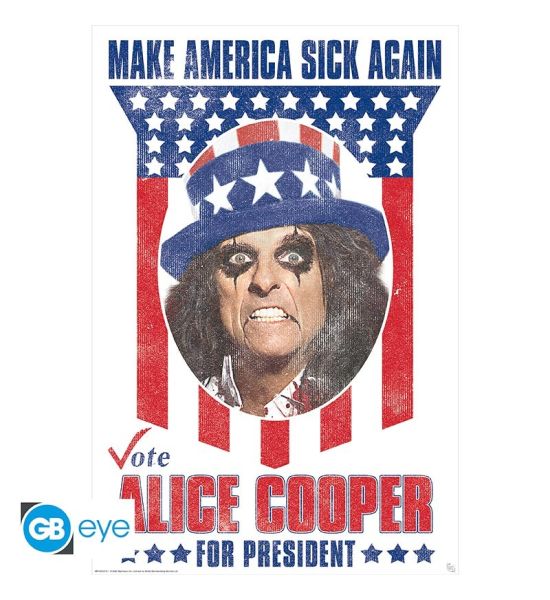 Alice Cooper: Cooper for President Poster (91.5x61cm)