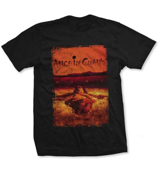 Alice In Chains: Dirt Album Cover - Black T-Shirt