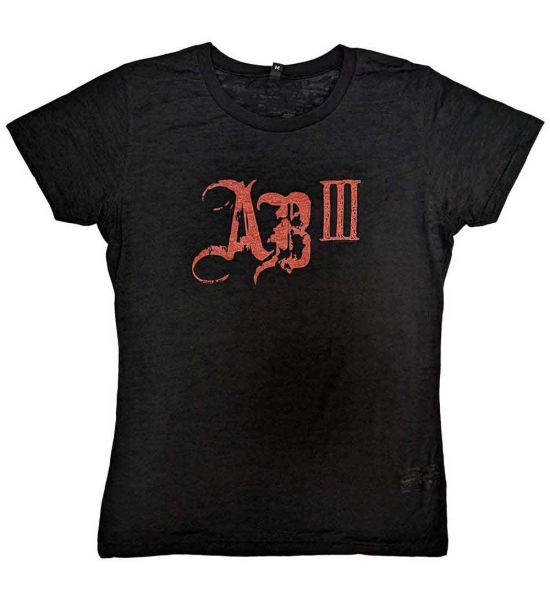 Alter Bridge: AB III Red Logo - Ladies Black T-Shirt