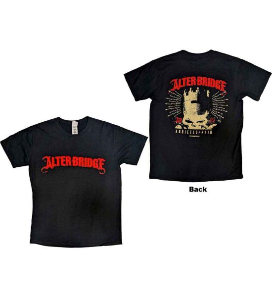 Alter Bridge: Addicted To Pain (Back Print) - Black T-Shirt