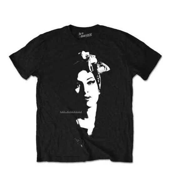 Amy Winehouse: Scarf Portrait - Black T-Shirt