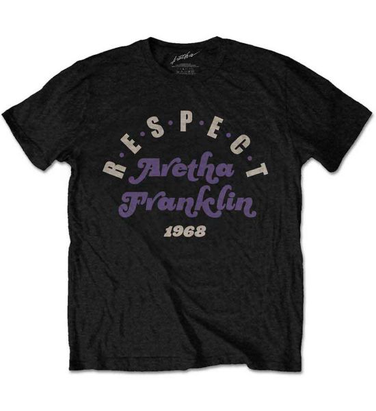 Aretha Franklin: Respect - Black T-Shirt