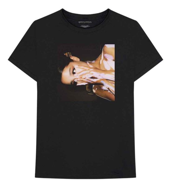 Ariana Grande: Side Photo - Black T-Shirt