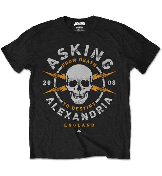 Asking Alexandria: Danger - Black T-Shirt