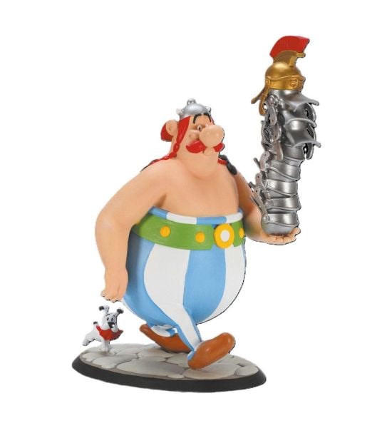 Asterix: Obelix Statue Stack of Helmets and Dogmatix (21cm)