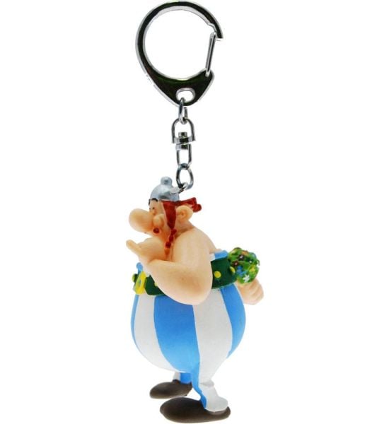 Asterix: Obelix with Flowers Keychain (13cm) Preorder