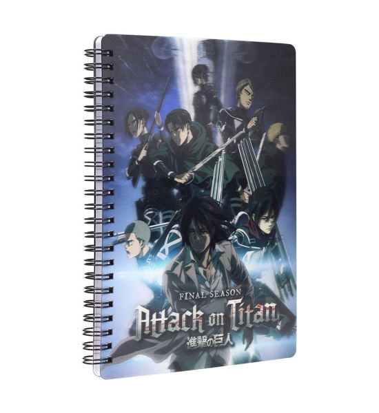 Attack on Titan: Group Notebook with 3D-Effect