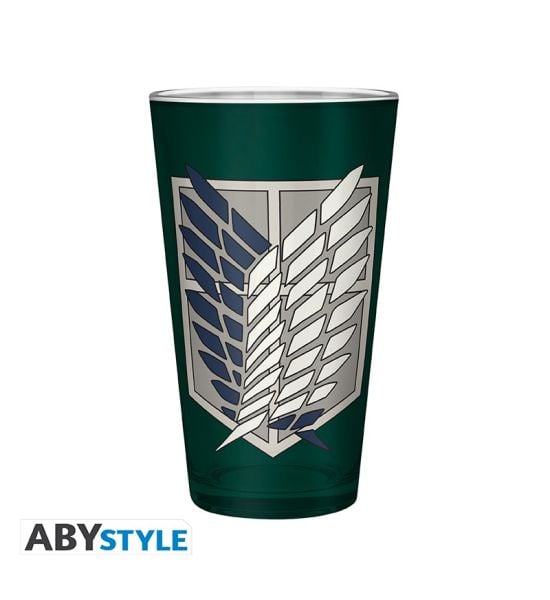 Attack On Titan: Scout Symbol 400ml Glass