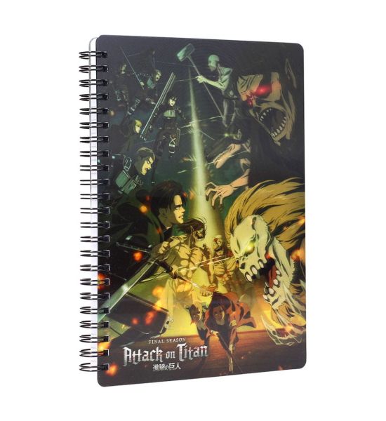 Attack on Titan: Struggle Notebook with 3D-Effect