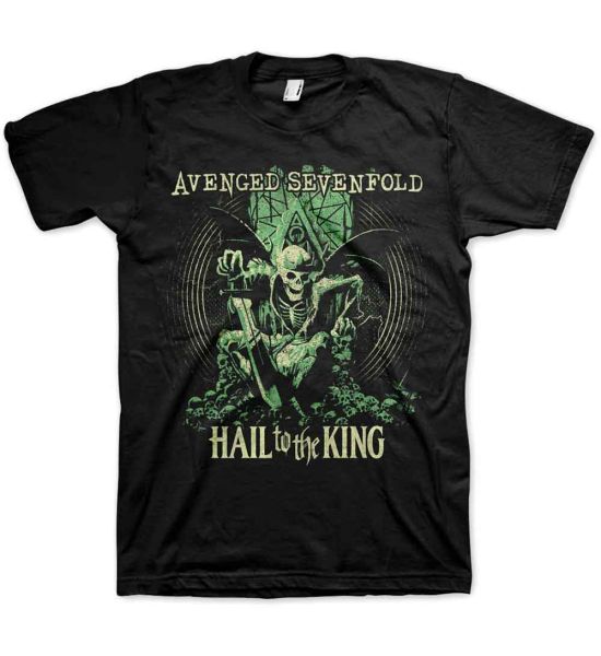 Avenged Sevenfold: Hail to the King En Vie - Black T-Shirt