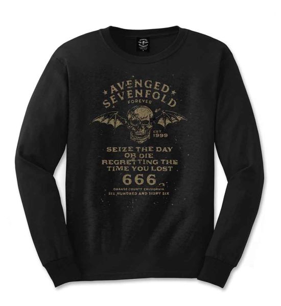 Avenged Sevenfold: Seize the Day - Black Long Sleeve T-Shirt