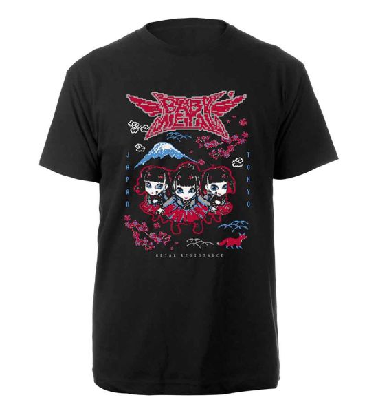 Babymetal: Pixel Tokyo - Black T-Shirt