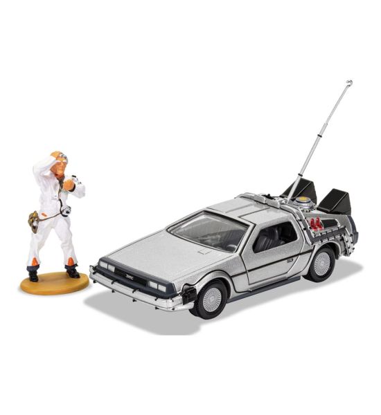 Back to the Future: DeLorean and Doc Brown Diecast Model 1/36 Figure