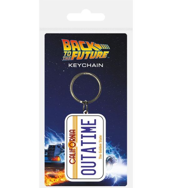 Back to the Future: License Plate Rubber Keychain (6cm)